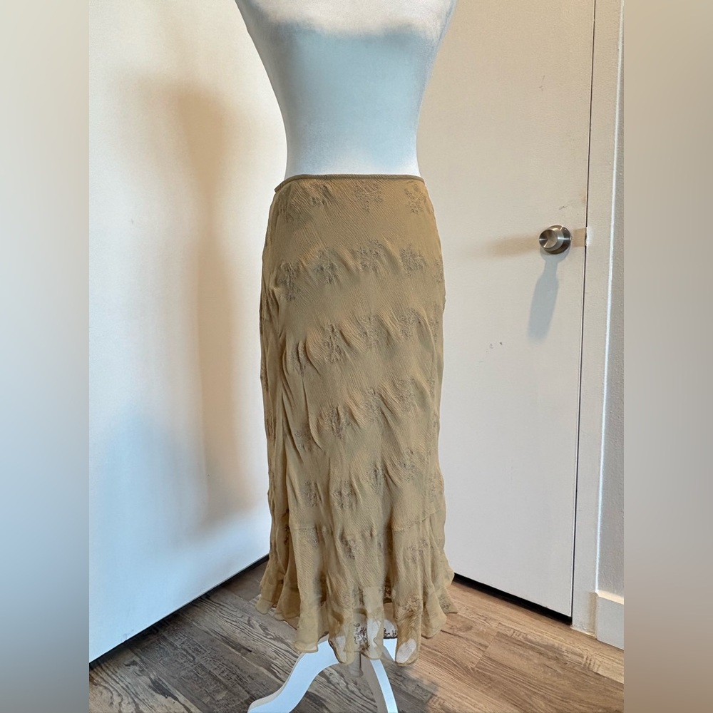 INC International Concepts Silk Midi Skirt